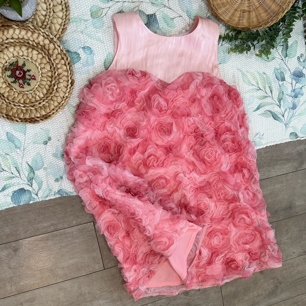 New Boutique Sample Handmade Tulle Rosette Women’s Baby Doll Dress Size Small - Picture 9 of 16